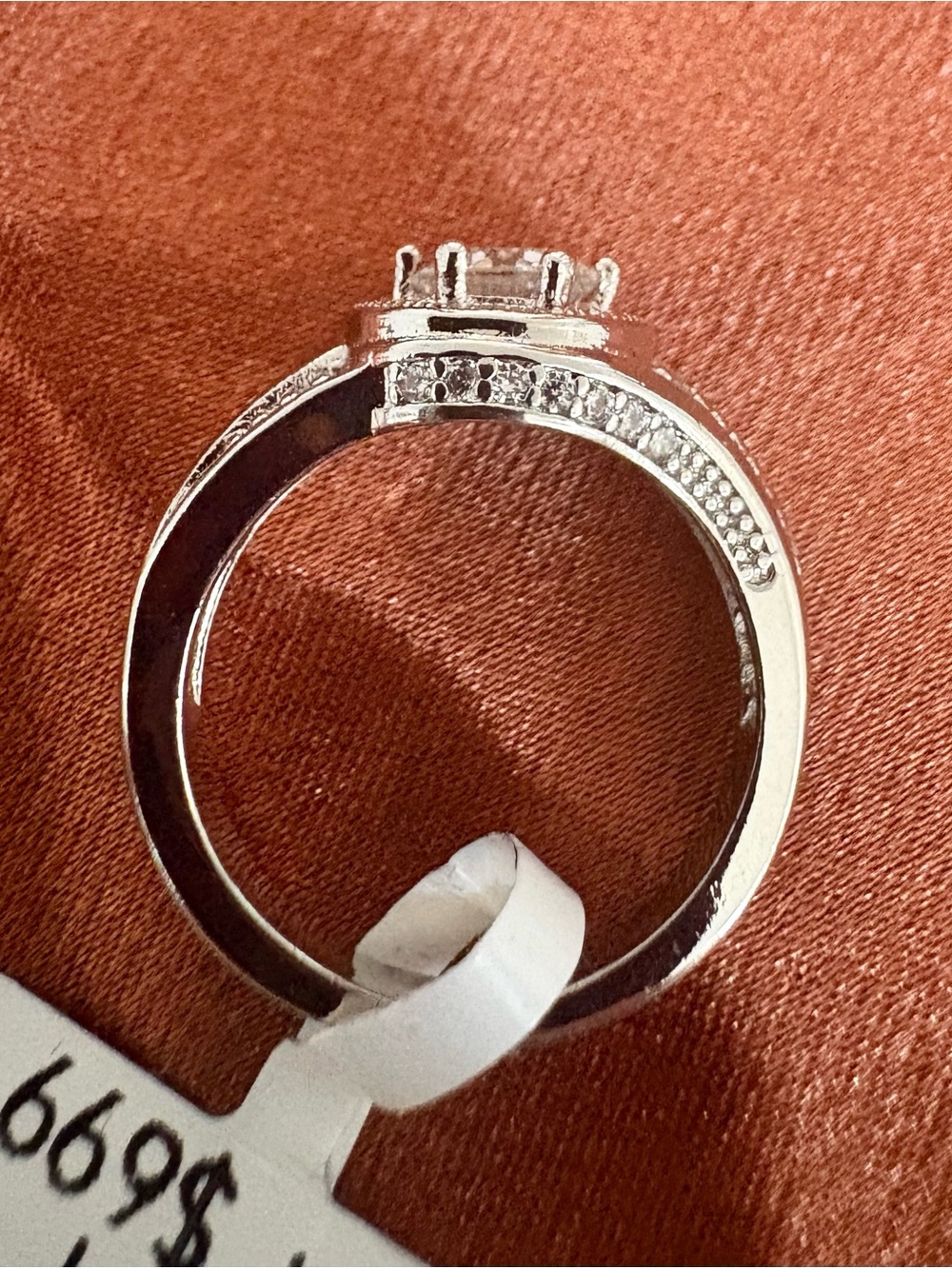 Round Moissanite Ring Size 7 GRA Certification - Picture 4 of 6